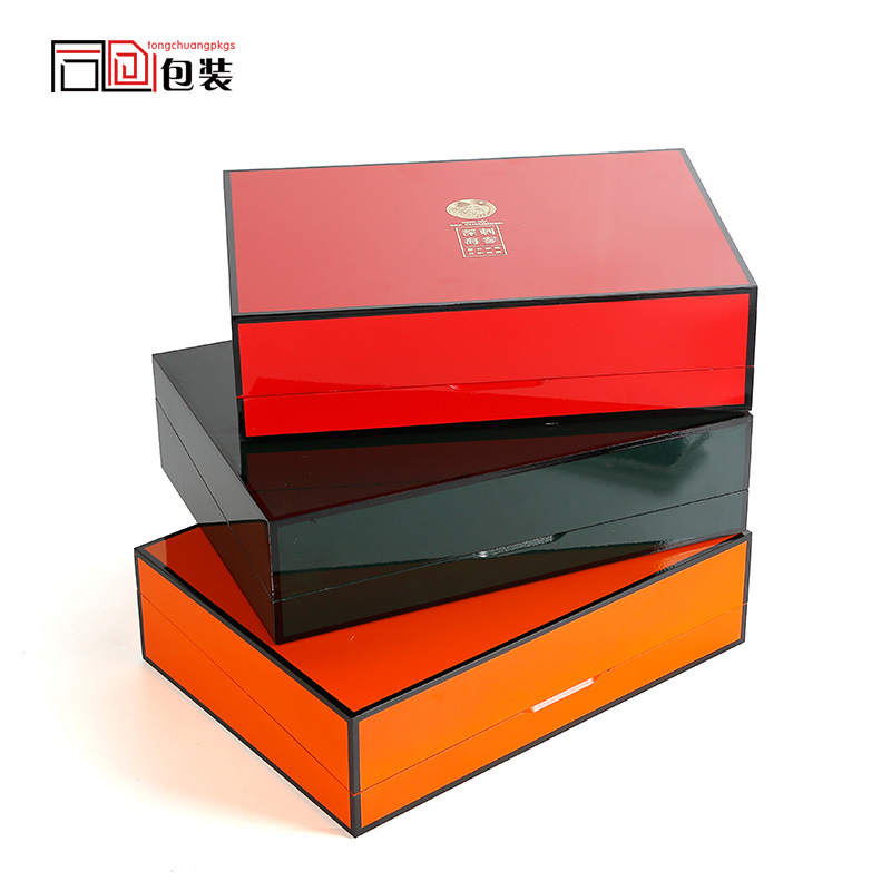 Glossy Deep-Sea Sea Cucumber Packaging Box Empty Box Dried Sea Cucumber High-End Gift Box Half a Pound 0.5kg Pack High-End Gift Box Wooden Box