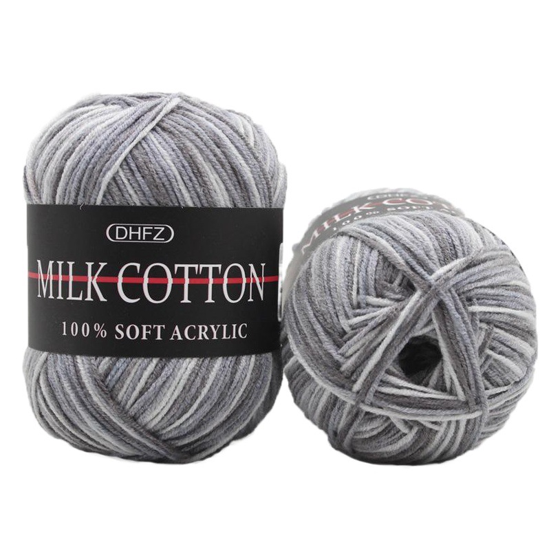 Three-strand dyed milk cotton handmade diy sweater scarf thick baby 3-strand wool factory wholesale specials