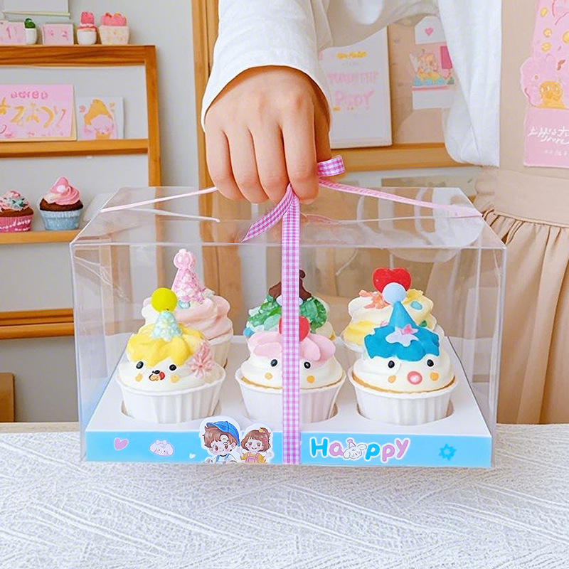Children's Day 6-Pack Cupcake Packaging, 6-Pack Cupcake Box, 12-Pack Muffin Box