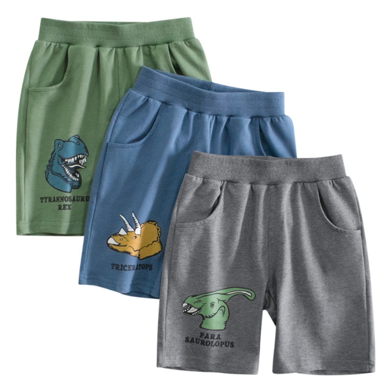 27Kids children's clothing children's pants wholesale children's five-point pants male baby pants dinosaur cross-border primary source