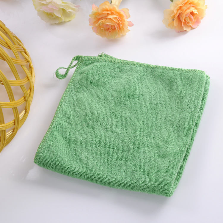 Picture of Fiber towel thickened each size small square household cleaning cloth absorbent household cleaning support logo