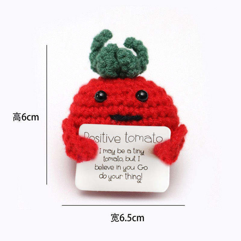 Picture of Cross-Border Hot-Selling Wool Crochet Positive Energy Potato Knitted Wool Cucumber Positive Energy Wool Crocheted Doll Finished Product