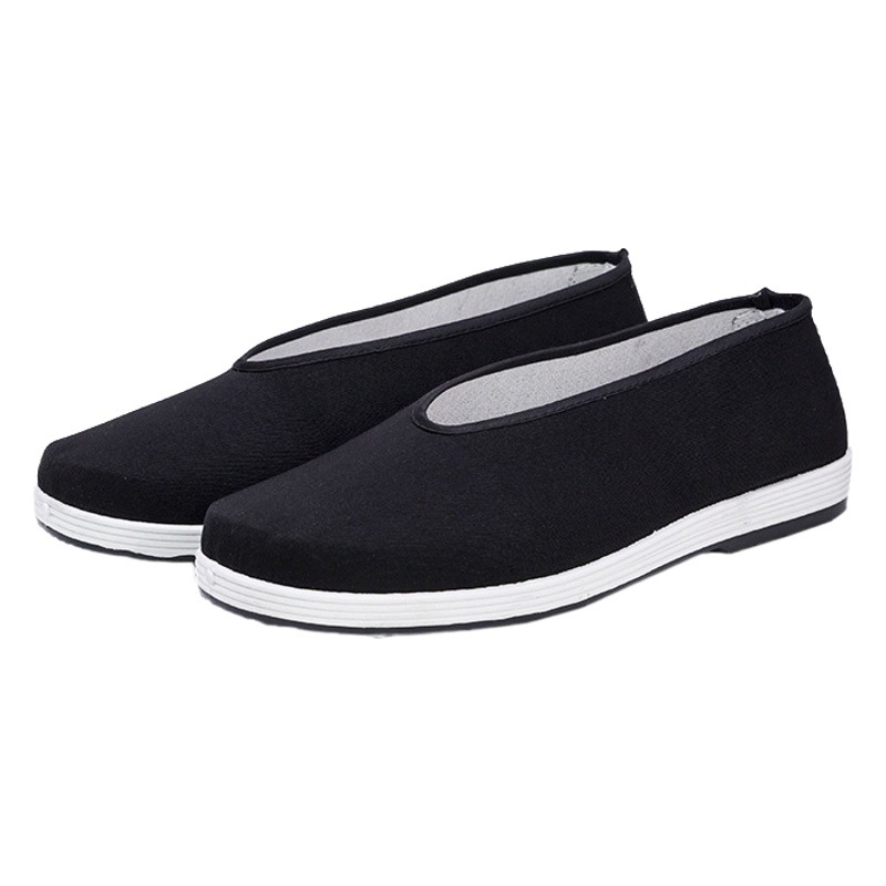 Summer Old Beijing Cloth Shoes for Men, Imitation Thousand-Layer Sole, Round Mouth, Comfortable, Breathable, Casual, Elderly Cloth Shoes Wholesale