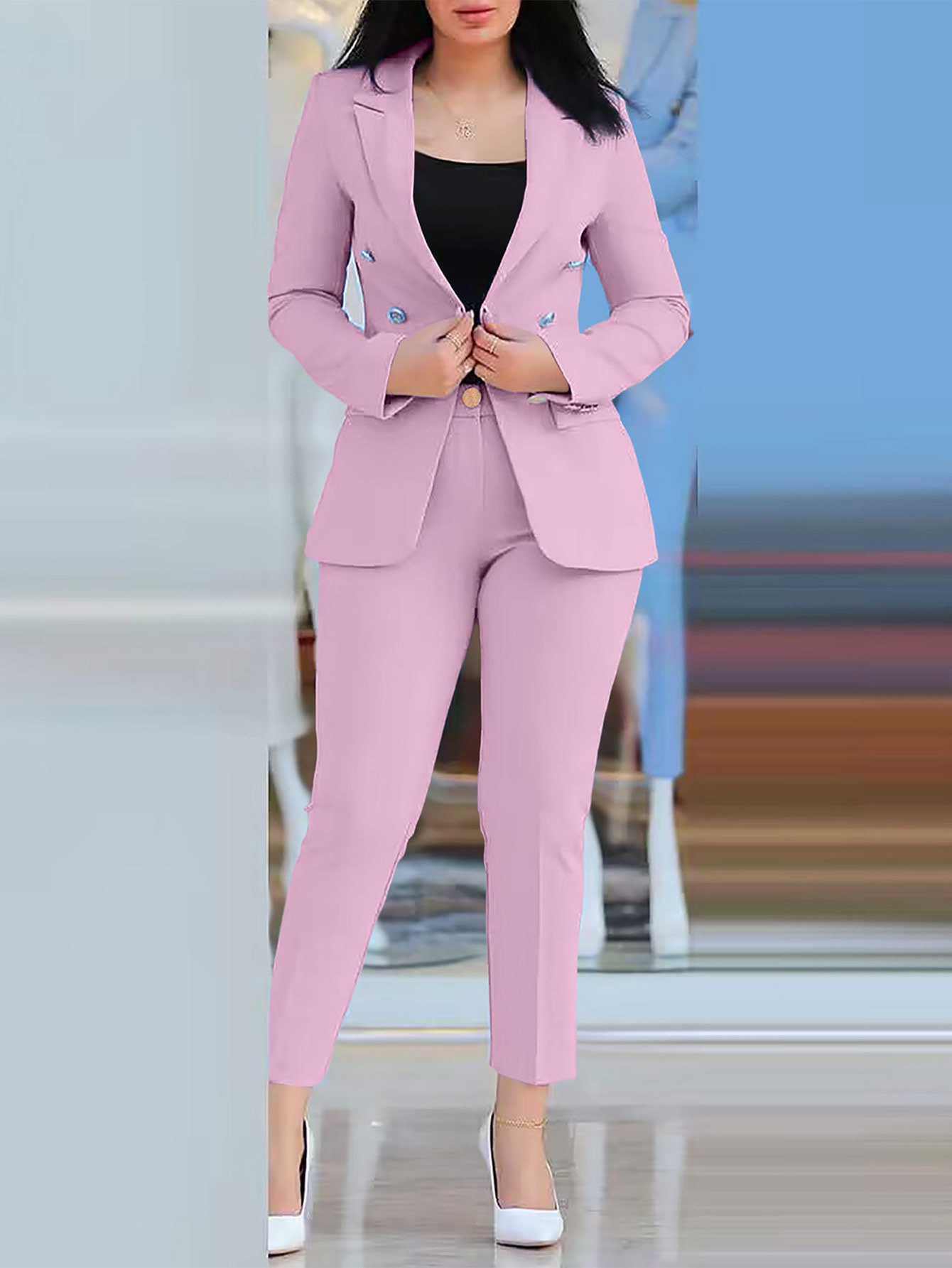 Picture of 2024 Amazon wish Casual Fashion Business Wear Women Suit suit