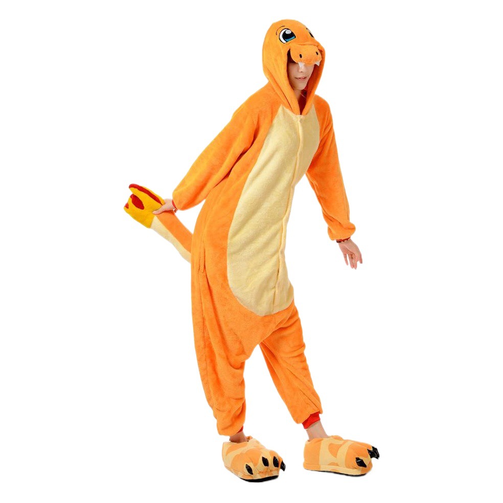 Children's animal mink flannel cartoon one-piece toilet version of the small fire dragon leisure performance clothing batch generation Tao factory