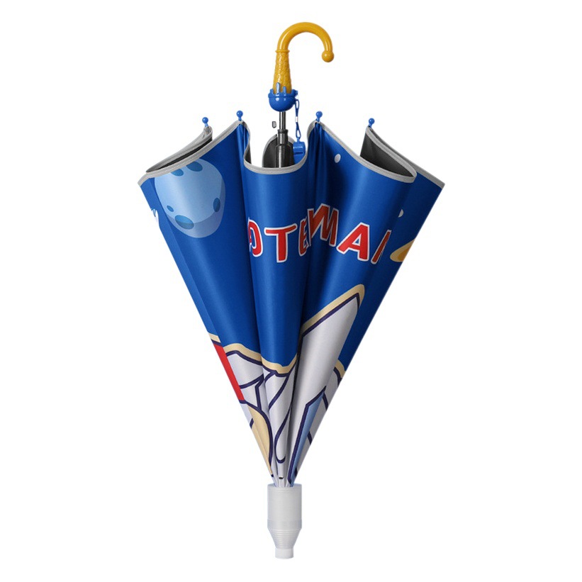 Automatic Children's Long Handle Umbrella Folding for Boys and Girls Primary School Students Kindergarten Kids Baby Cartoon Umbrella Customized Advertising
