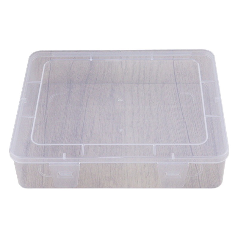 Transparent Pp Plastic Empty Box Small Hardware Tool Parts Packaging Organization Plastic Box Stationery Sample Display Storage Box