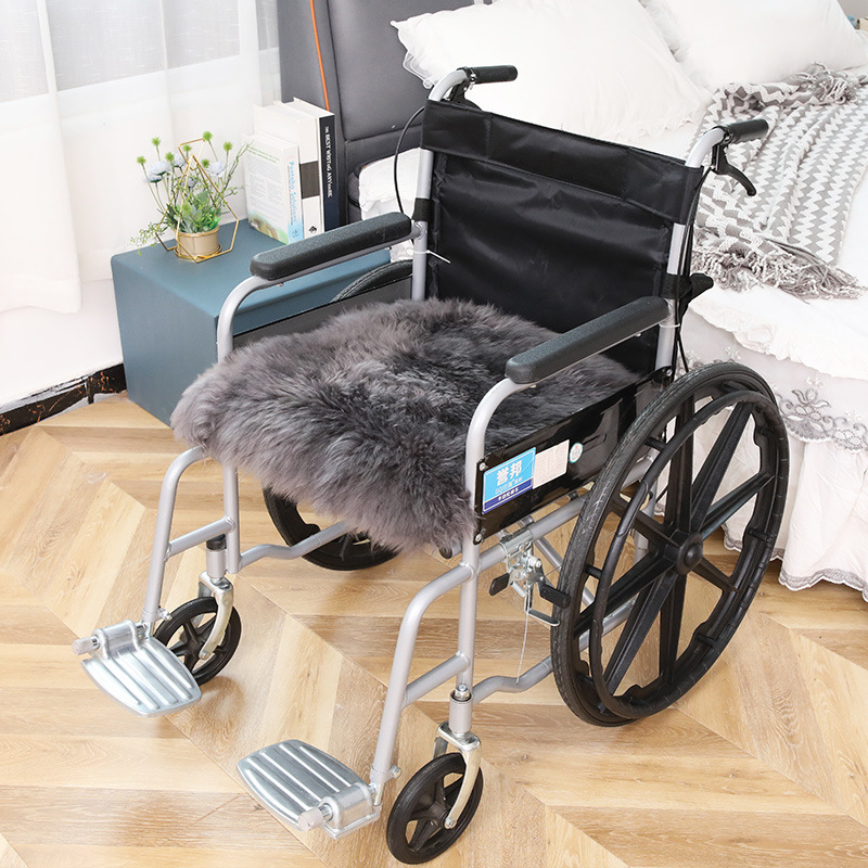 Picture of Wool Wheelchair Cushion Fur Integrated Sofa Cushion Living Room Bedroom Floor Mat Thickeneded Plus Logo Chair Cushion Wholesale