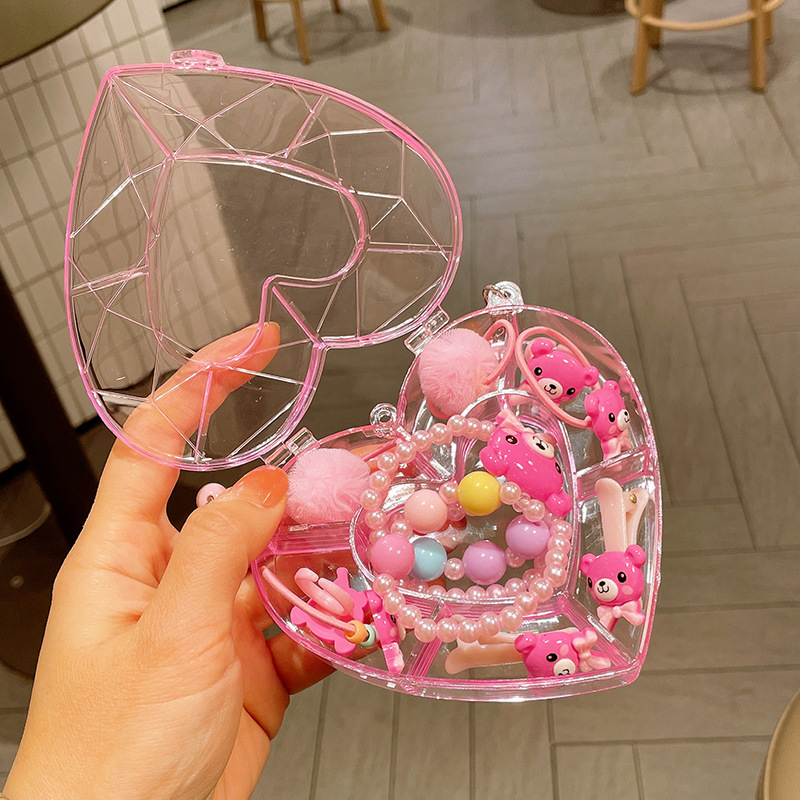 Picture of Children's jewelry baby cartoon cute fruit pendant bracelet suit birthday gift box in stock wholesale