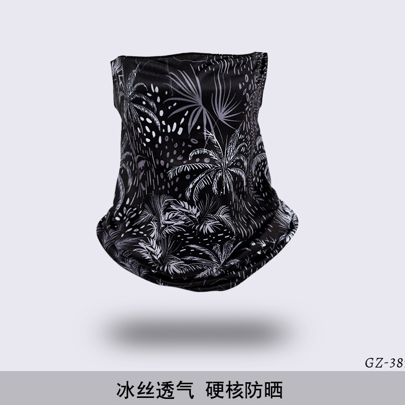 Picture of Outdoor ice silk mask changeable ear scarf men's and women's bicycle riding hood collar sun protection scarf summer