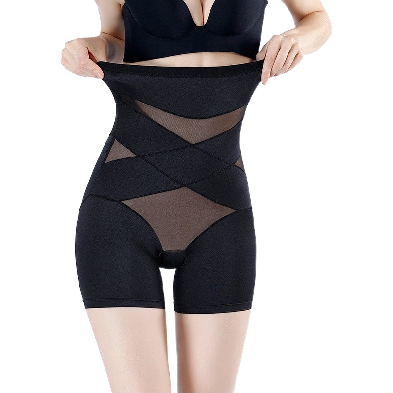Cross-border Large Size High Waist Abdomen Tight Pants Waist-lifting Hip-lifting boxer shorts Postpartum Small Belly Shaping Anti-walking Body Shaping Body Shaping