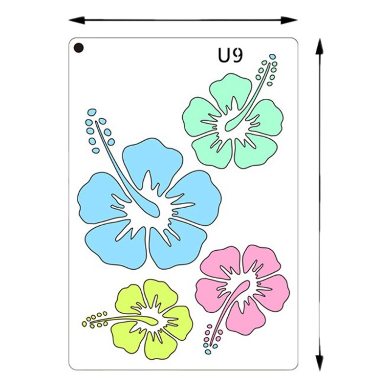 Factory hot new flower painting template DIY photo album painting mold bird plant inkjet hollow template
