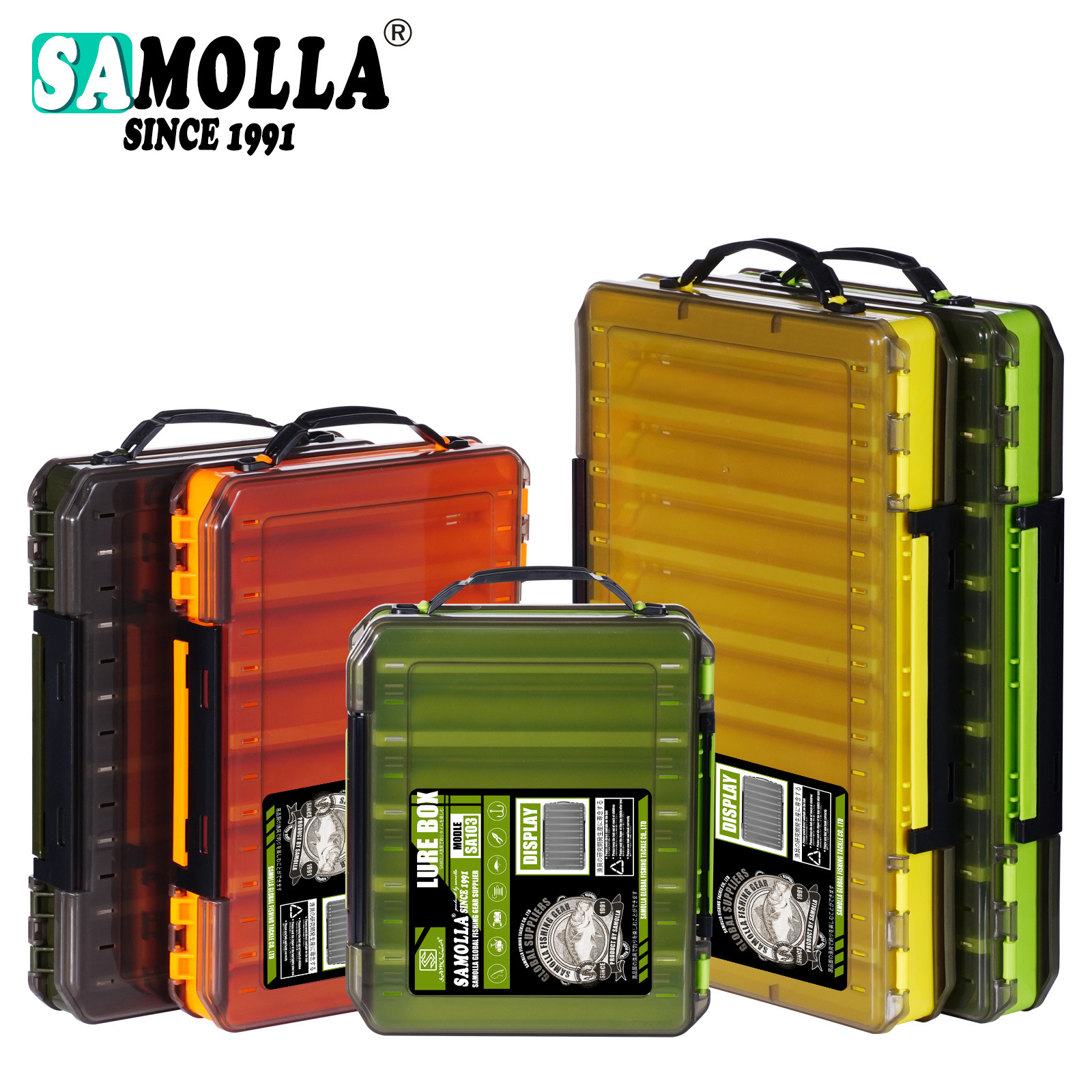 Extra Large Double-Sided Fishing Tackle Storage Box Luya Sea Fishing Fake Bait Storage Box Wooden Shrimp Hook Portable Storage Box