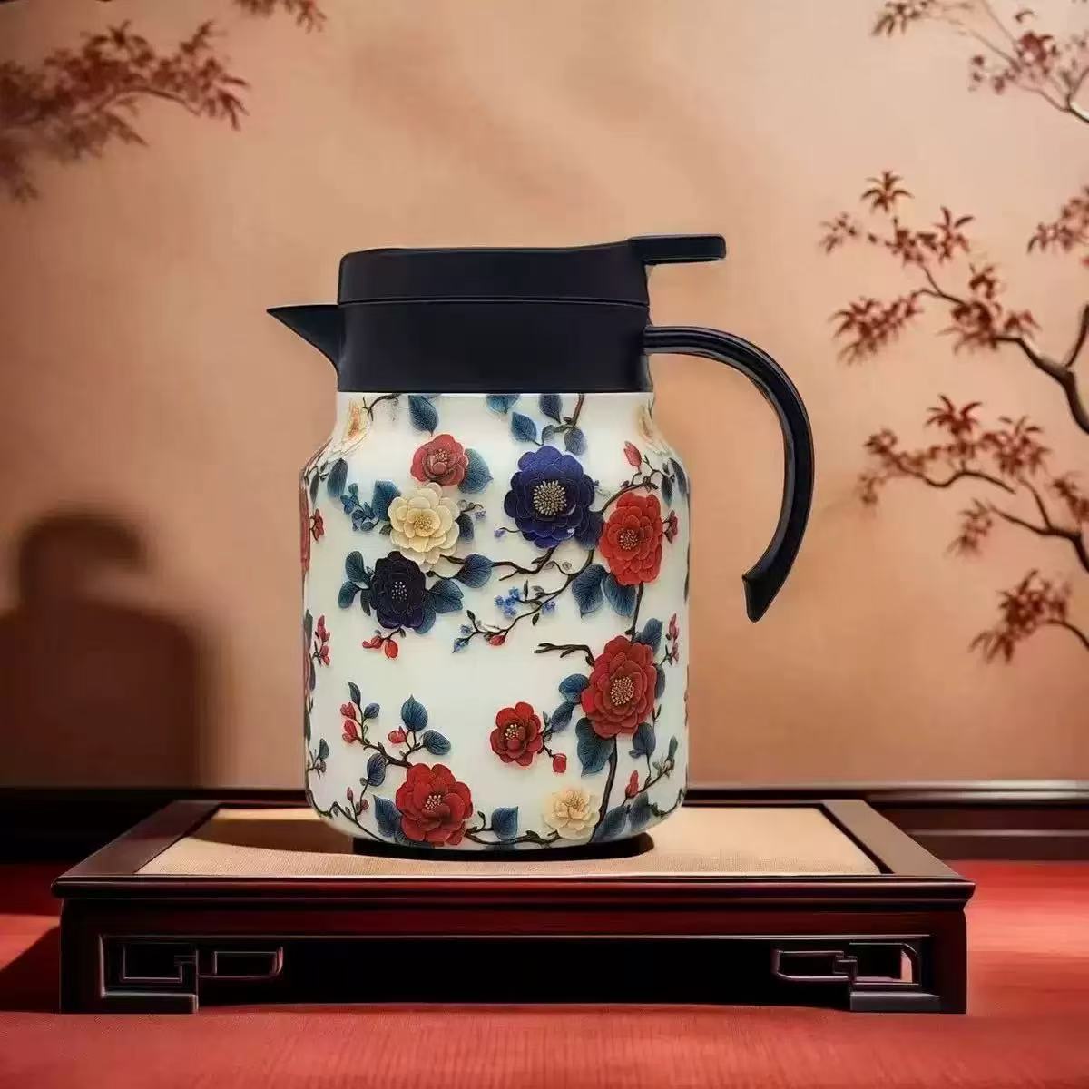 Picture of New super large capacity 316 stainless steel stewed teapot smart household pot handle insulation pot gift pot
