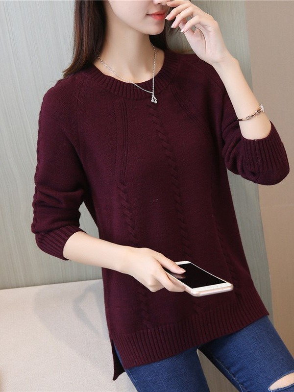 Picture of Popular Women's Sweater, Loose Outer Wear, Autumn and Winter 2024 New Style, Velvet and Thickeneded Bottoming Shirt, Trbottomy Inner Wear
