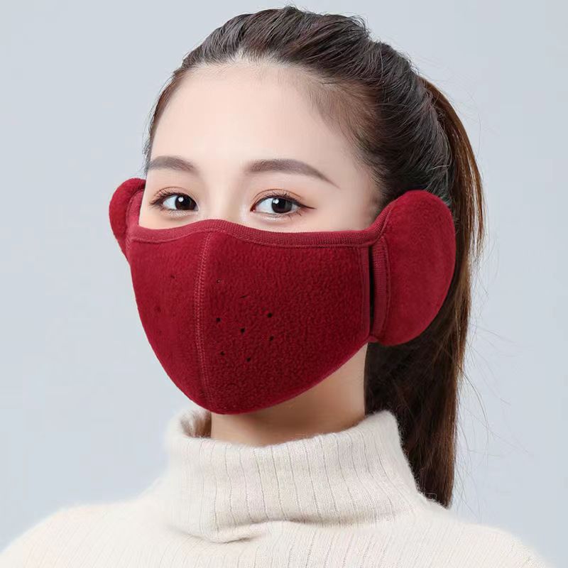 Picture of Warm mask autumn and winter thickened ear protection face cold-proof men and women three-dimensional washable riding windproof mask breathable hole