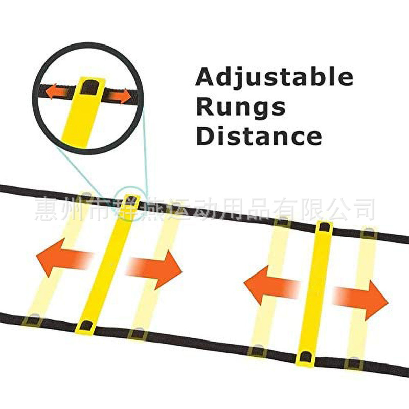 Picture of Agile Ladder Set Rope Ladder Jumping Lattice Ladder Speed Ladder Logo Dish Resistance Umbrella Set Factory Football Training Agile Ladder