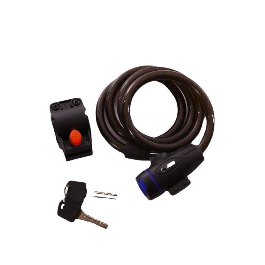 Bicycle wire lock ring lock computer key bracket mountain bike accessories equipment zinc alloy lock wire lock