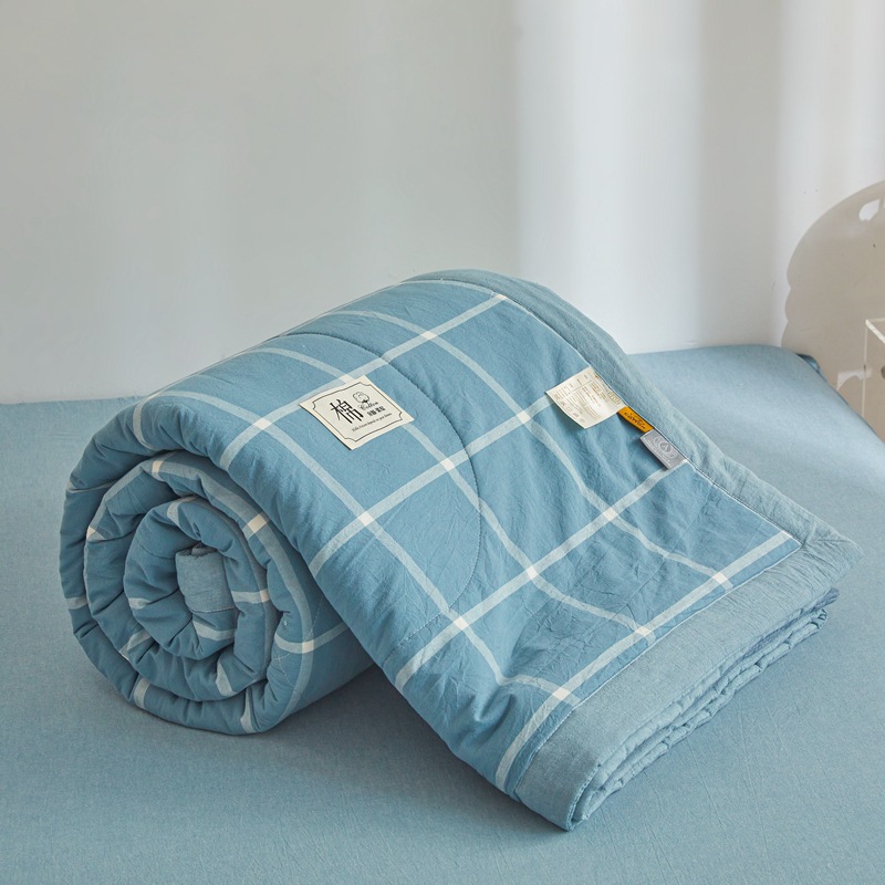 Picture of Class A Maternal and Infant Grade Non-printed Summer Quilt Xinjiang Cotton Air-conditioning Quilt Core Machine Washable Summer Cool Quilt Summer Thin Quilt
