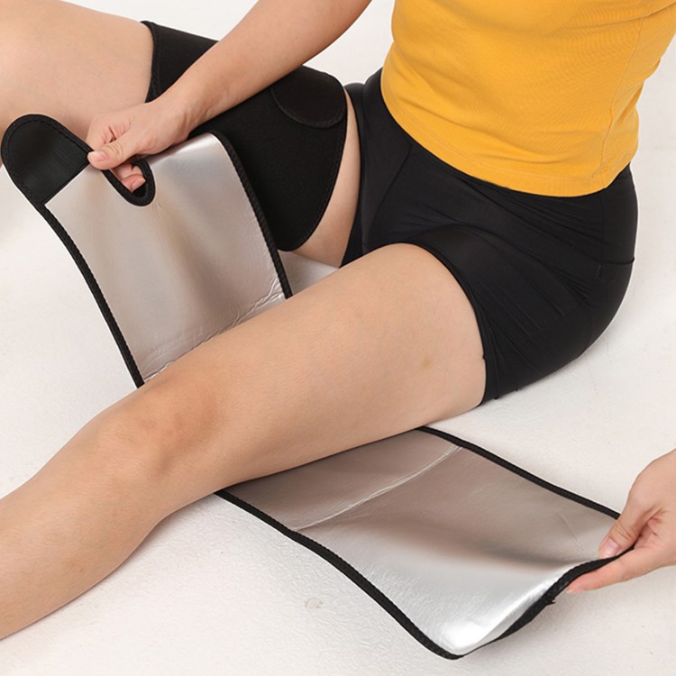 Women's Sauna Thigh Sweat Band Leg Trainer Trimmer Adjustable Leg Shaping Sleeve Sports Leg Protector Elastic Slimming Leg
