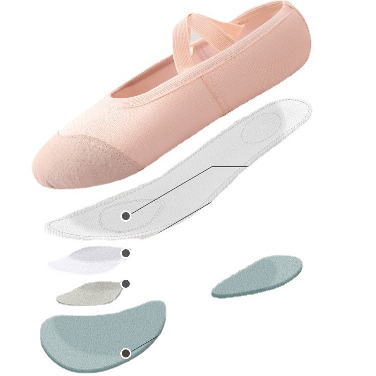 Picture of Children's Dancing Shoes No Straps Leather Toe Girls Dancing Shoes Practice Shoes Adult Children's Girls' Yoga Shoes Ballet