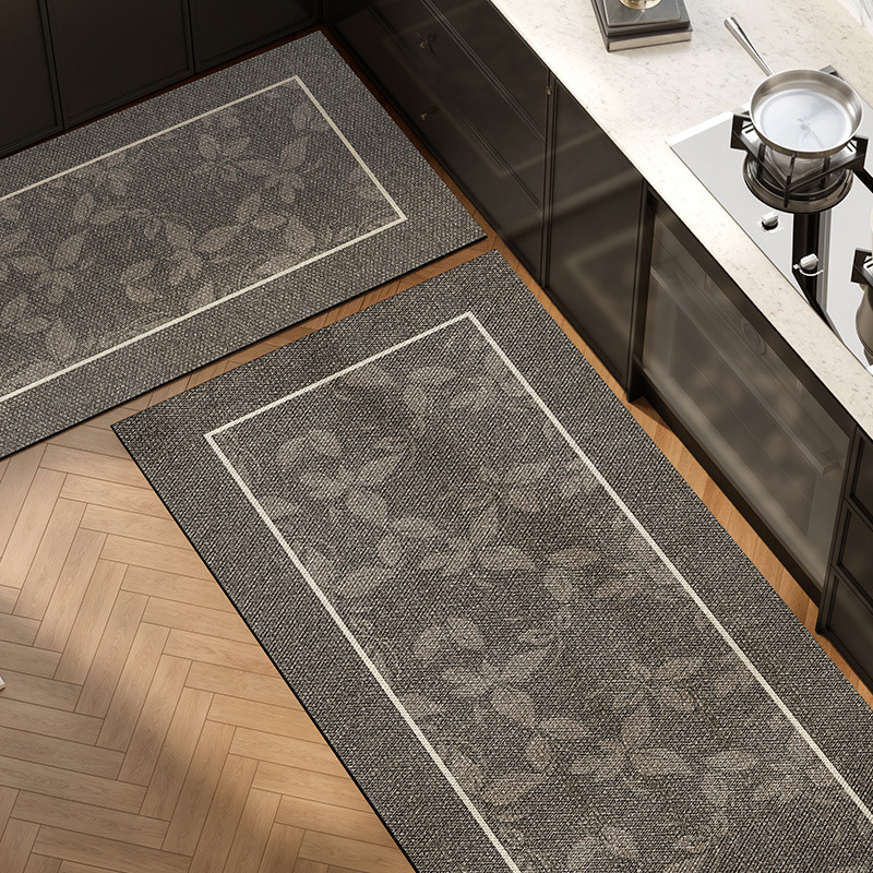 Picture of Kitchen Floor Mat Water Absorbent Oil-proof Light Luxury High-level Wash-free Diatom Mud Non-slip Mat Household Door Mat