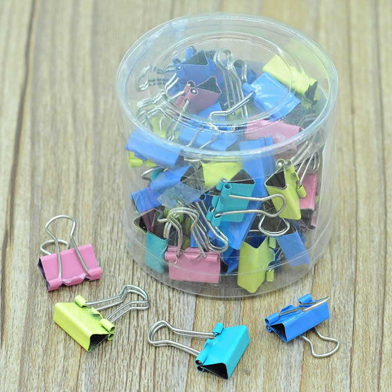 Color long tail clip 15mm folder ticket clip Bill file long tail clip 60 only 82g