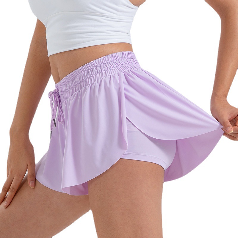 Picture of 2024 New Cross-Border Amazon Popular Yoga Wear Running Fitness Tennis Skirt Pants Pocket Sports Shorts for Women