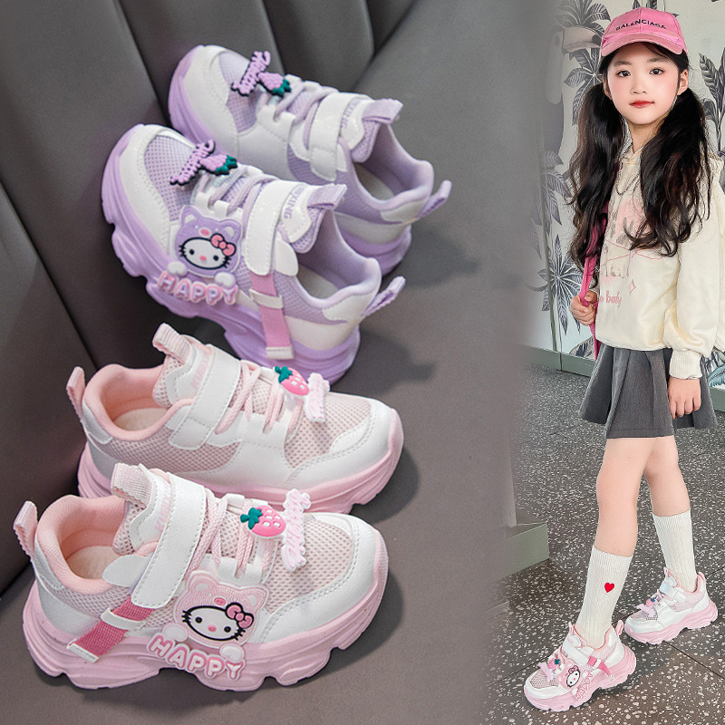 Children's sneaker New 2025 Spring and Autumn Comfortable Breathable Middle and Large Children's Fashion Casual Shoes Girls Children's Shoes for Students