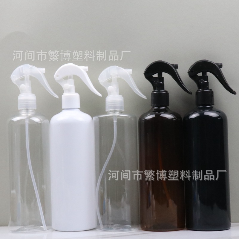 Wholesale 500ml Small Mouse-Shaped Spray Bottle, Round Shoulder Cleaner Spray Bottle, Pet Transparent Brown