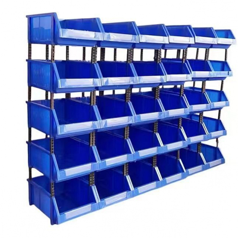 Plastic Combined Parts Box Material Box Component Box Screw Box Classification Storage Box Oblique Plastic Box Shelf