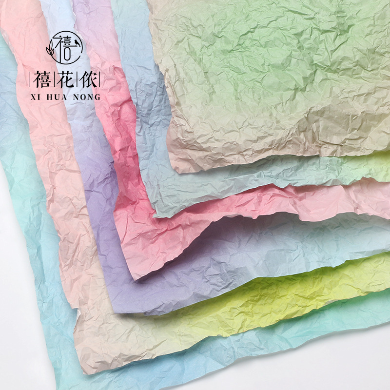 Jubilee Flower Nong Tanabata Valentine's Day Gradient Sydney Paper Hand-kneaded Paper Lining Paper Thickened DIY Flower Shop Floriculture Materials