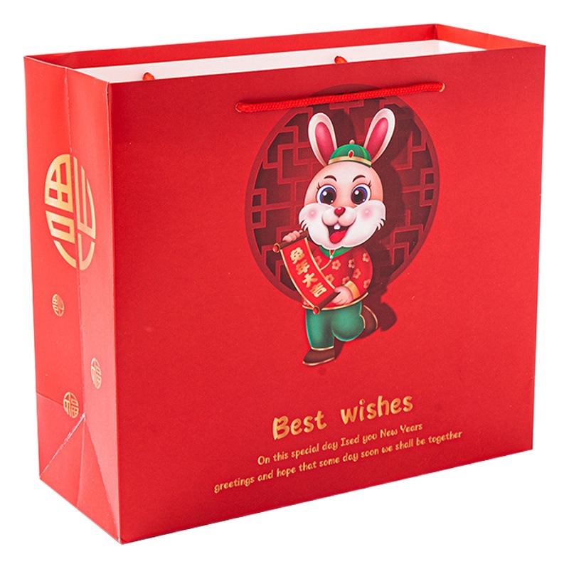 Transparent Window Handbag Teachers' Day Flower Packaging Bag Fair Gift Bag Accompanying Doll Window Gift Bag