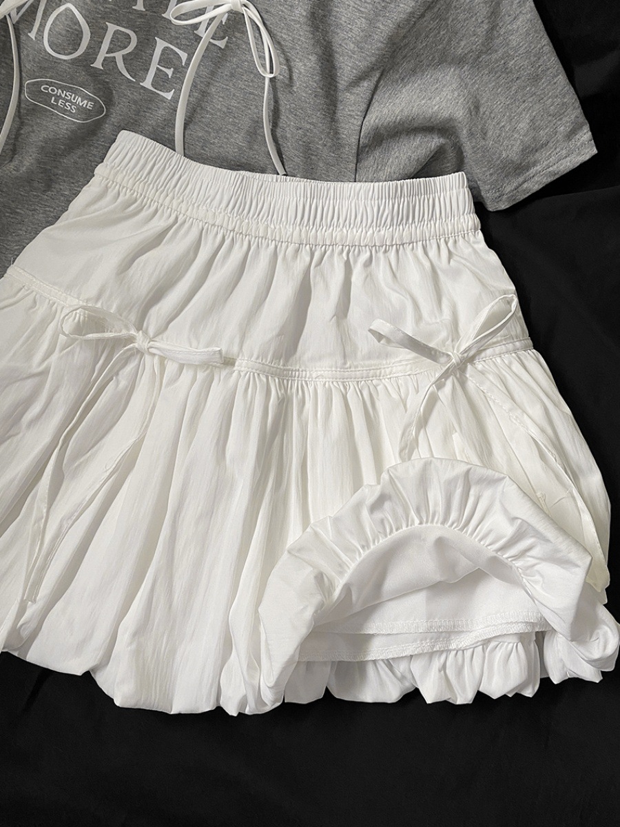 2025 Spring and Summer Black High Waist Split Skirt Women's New A- line Short Skirt Suit Hip Skirt Design Sense