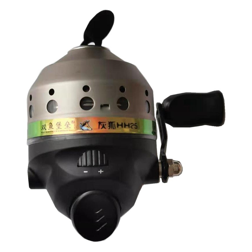 Cross-border Pisces Fortress Grey Fox HH25 Metal Fish Shooting Wheel Inner Line Closed Road Ya Wheel and Line Fishing Wheel