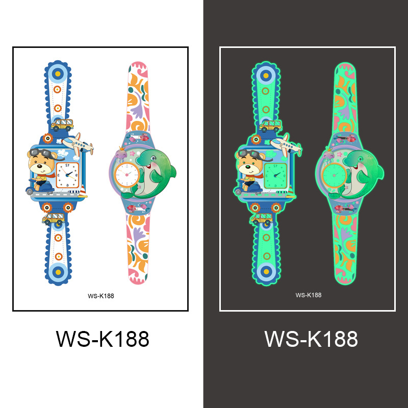 Picture of New cross-border waterproof children luminous watch tattoo stickers for boys and girls luminous watch tattoo stickers wholesale