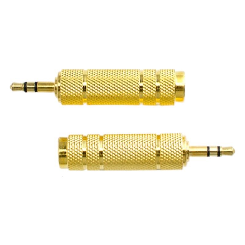 Audio 6.5 to 3.5 adapter microphone microphone headset 3.5mm female hole to 6.35 male plug small to large