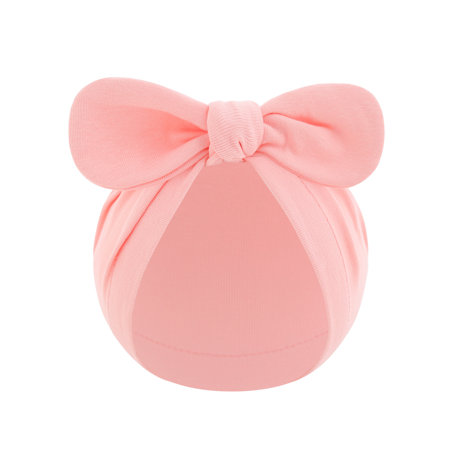 Picture of New children's solid color turtle cap baby Indian cap baby ball knotted cap ins Europe and America wholesale rabbit ear cap