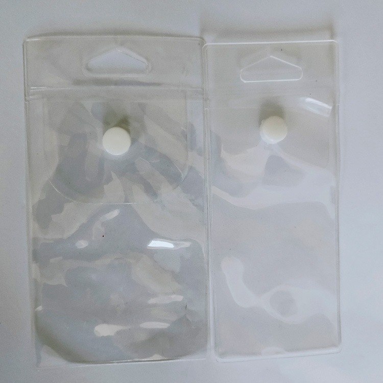 Factory EVA bag transparent zipper bag cosmetics self-sealing button bag jewelry plastic bag to buy