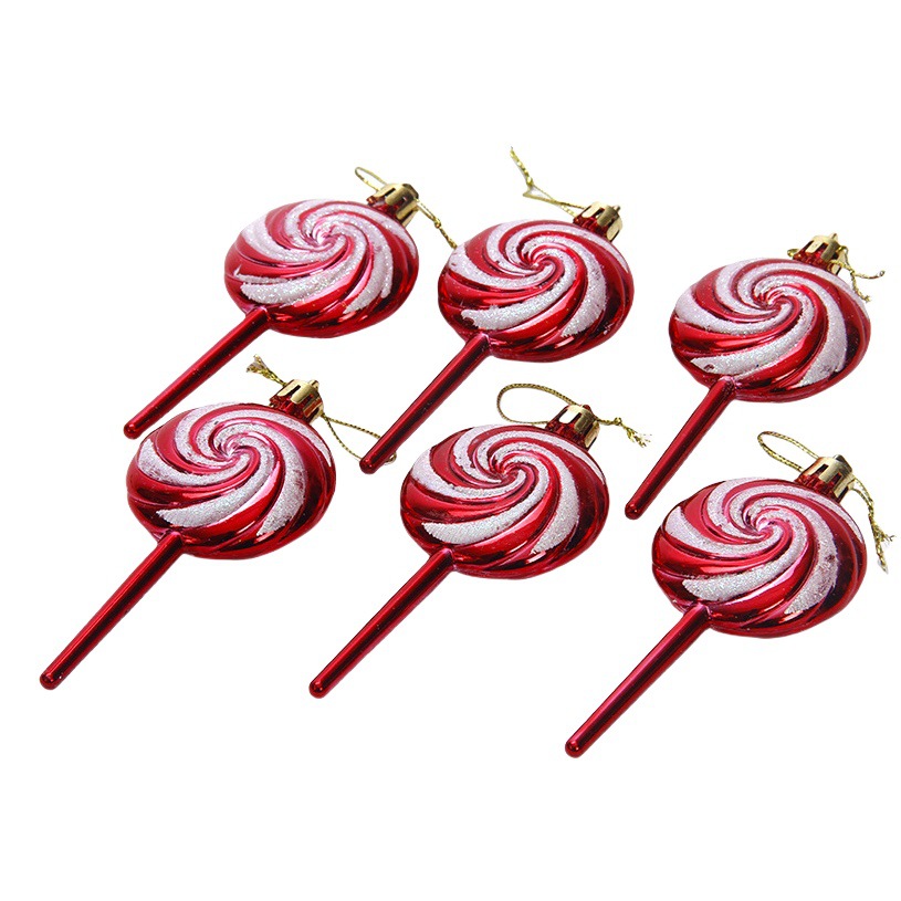 Christmas Holiday Hanging Phoenix Tail Lollipop Painted Christmas Tree Decorations Accessories Christmas Decoration Hanging Ornaments