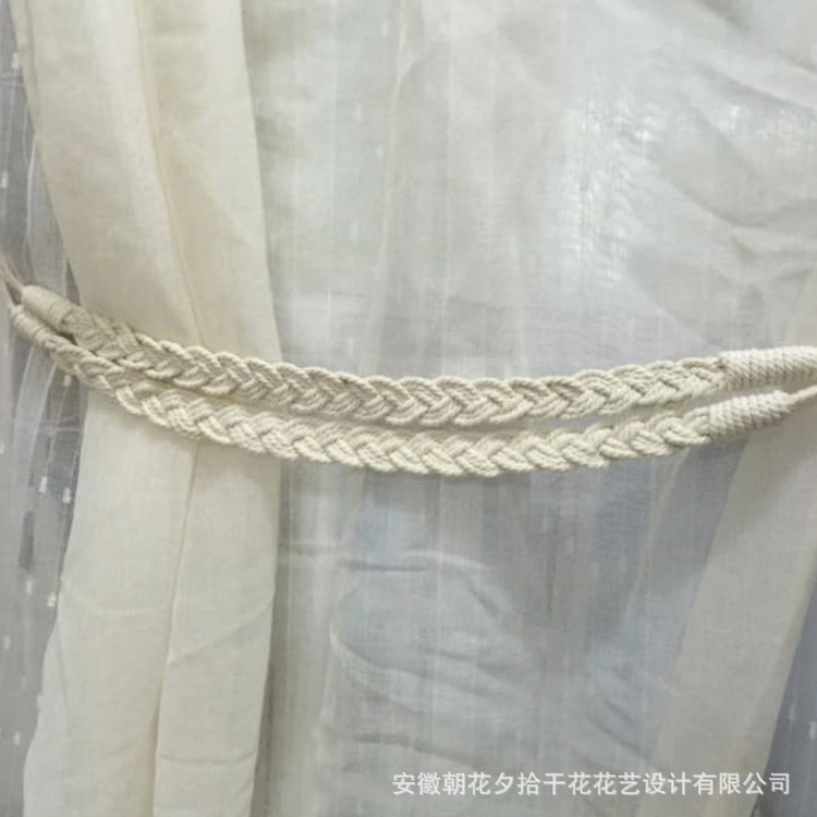 Picture of New Product Recommendation: Hand-Woven Curtain Decorative Straps, Master Bedroom Door Curtain Fixed Braided Straps, Room Gauze Curtain Elastic Straps