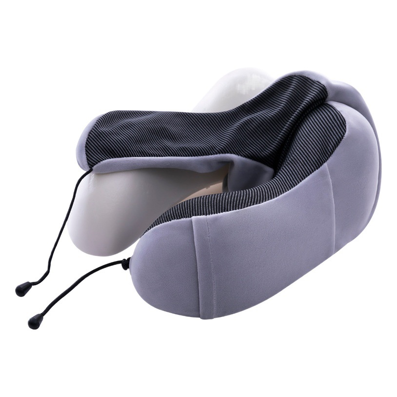 Cross-border U-shaped neck pillow can be fixed Logo simple memory foam U-shaped pillow wholesale travel neck pillow portable U-shaped pillow