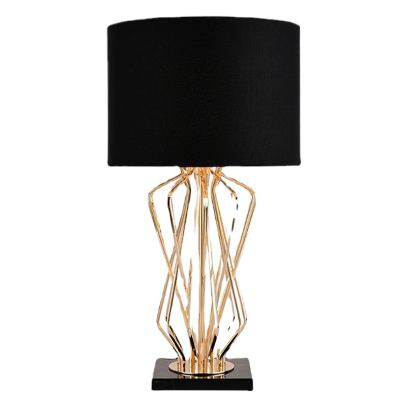 Simple Modern Post-Modern Living Room Marble Metal Style Designer Model Room Villa Study Personalized Table Lamp