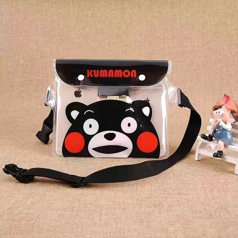 Picture of Cross-border large mobile phone waterproof bag drifting diagonal waterproof waist bag swimming pvc sealed mobile phone case transparent