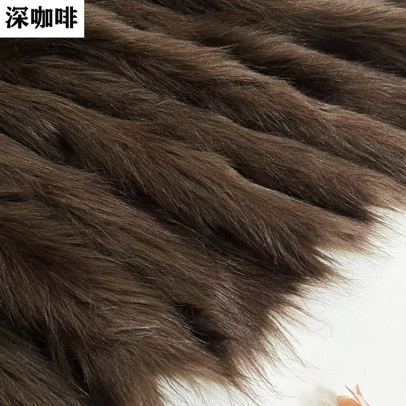 Picture of Imitation fox fur cloth plush cloth fabric 5cm long fur carpet cloth imitation fur clothing animal hair