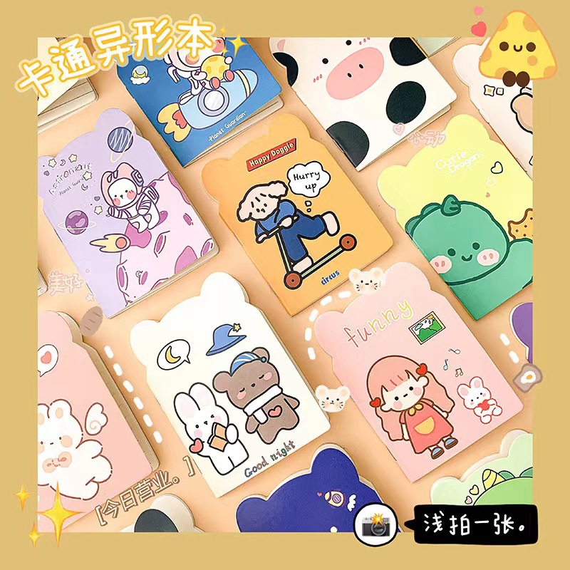 Picture of Student Notebook cute girl heart small notebook portable portable small notepad learning pocket horizontal line book