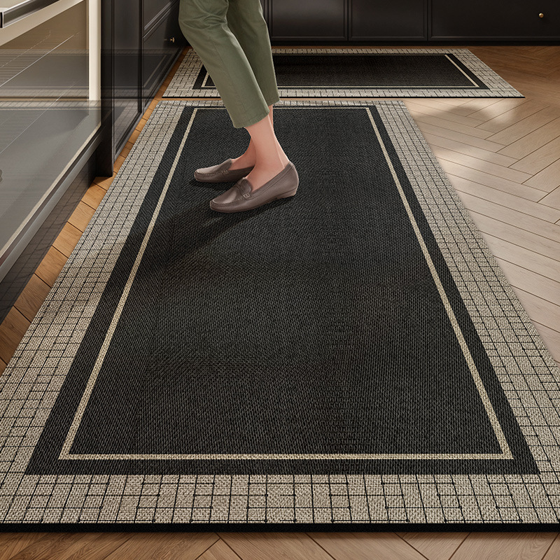 Picture of Kitchen Floor Mat Water Absorbent Oil-proof Light Luxury High-level Wash-free Diatom Mud Non-slip Mat Household Door Mat