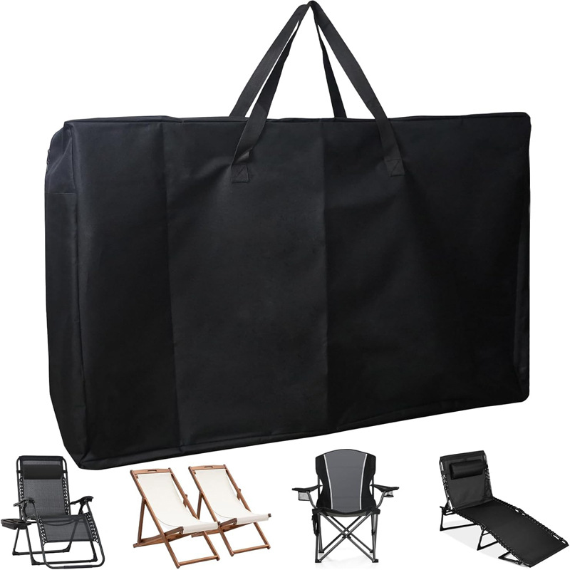 Folding Chair Cover Beach Leisure Chair Camping Zero Gravity Chair Folding Patio Chair Cover Garden Chair Storage Bag Oxford Cloth