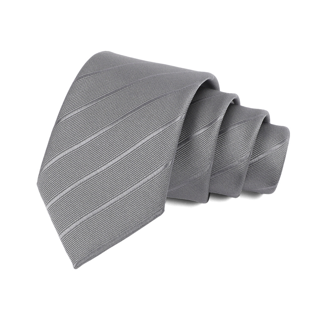 Picture of Men's Tie Business Casual Stripesd Tie 8cm Polyester Jacquard Embroider Print Tie Wholesale Formal Wear