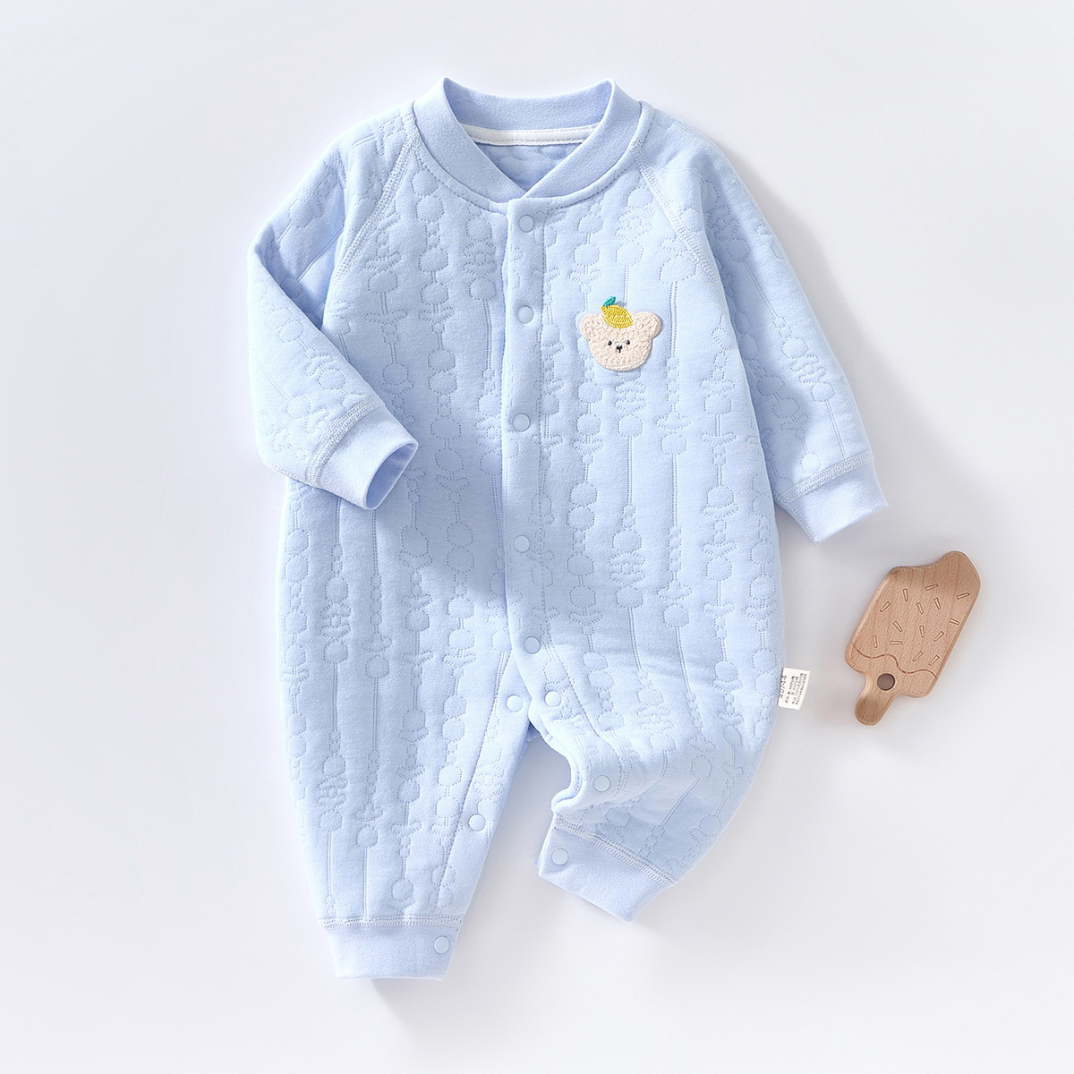 Picture of Baby clothes winter cotton thickened jumpsuit Spring and Autumn Winter newborn male and female baby quilted warm cotton-padded clothes